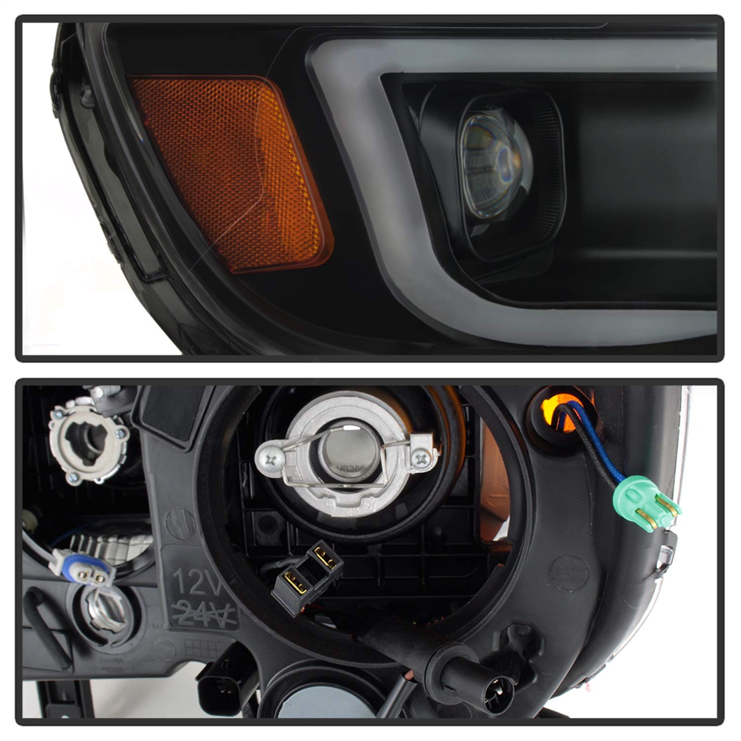 Projector Headlight Xtune PRO-JH-CCO04-LBDRL-BSM, 1 Pack