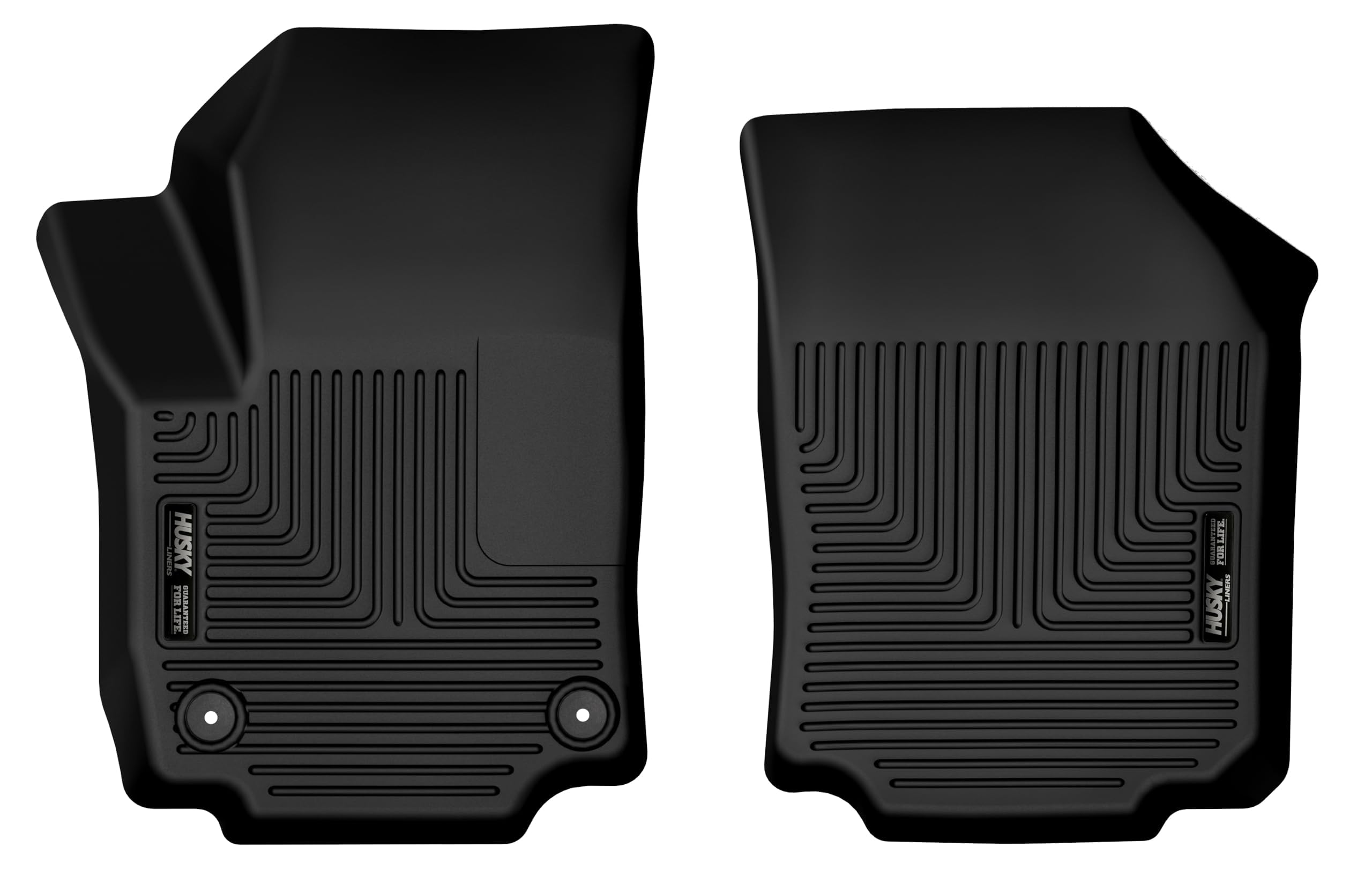 Husky Liners Floor Mats X-act Contour | Fits 2018-2024 Chevrolet Equinox & GMC Terrain | Front Row, 2-pc Black - 55911