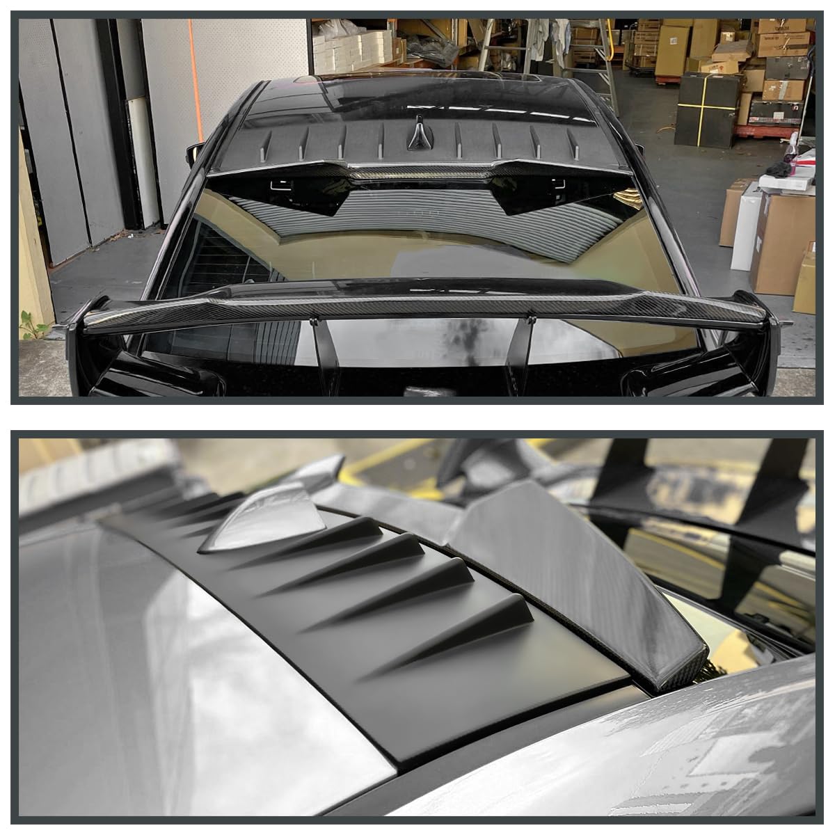 Spec-D Tuning Shark Fin Matte Black ABS Vortex Generator Compatible with 2015-2021 Subaru Impreza WRX STI Models