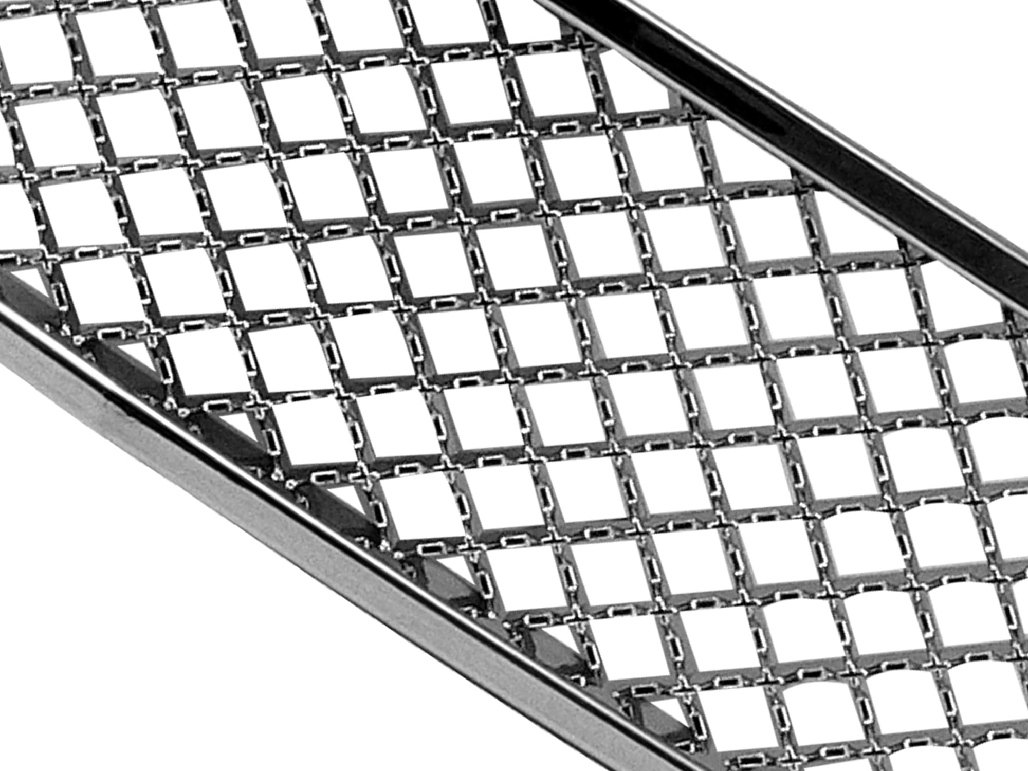 7147386 Armordillo USA Mesh Front Hood Grille - Chrome Fits 2007-2014 Chevy Suburban