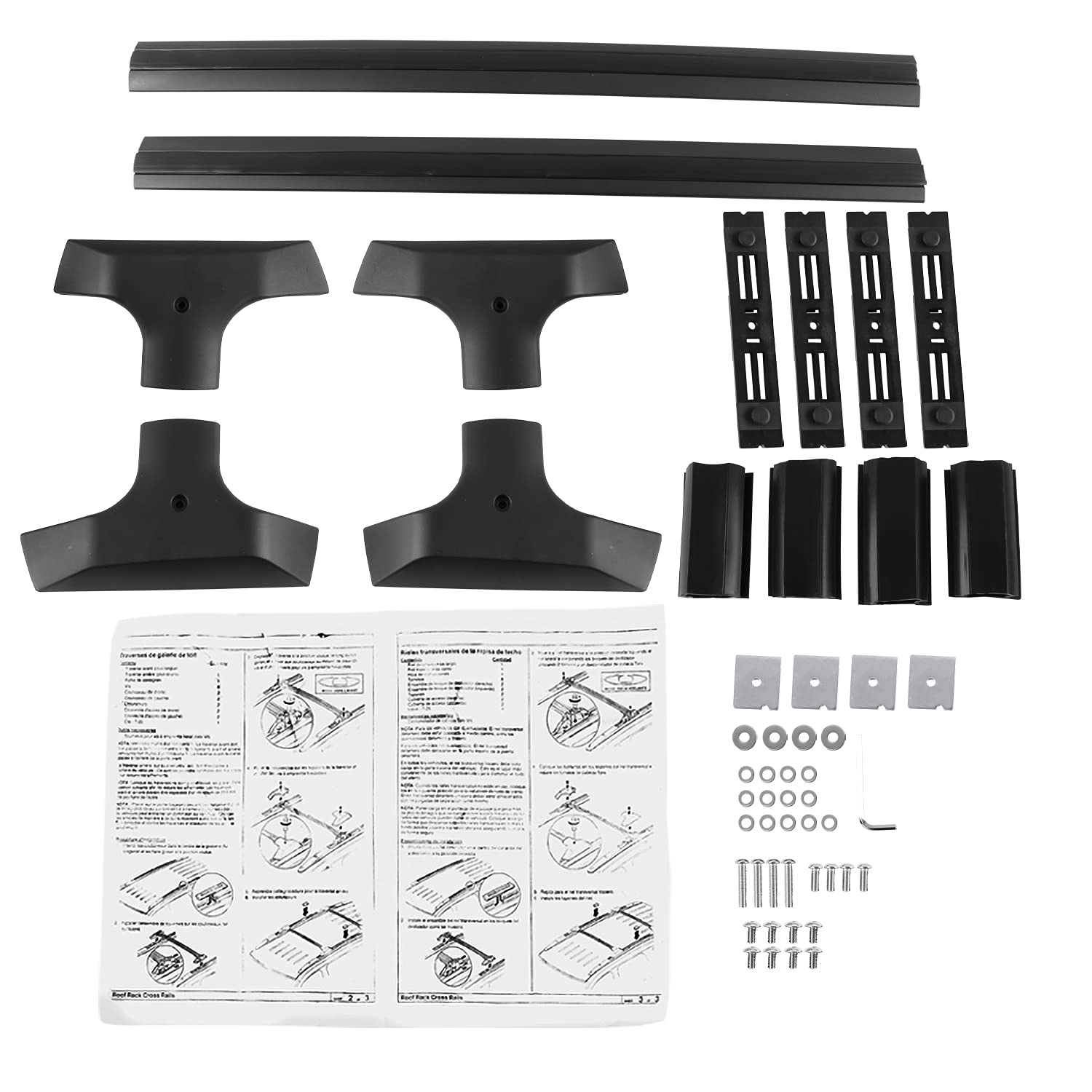 Aluminum Top Cargo Roof Rack Cross Bars Spec-D Tuning Compatible with Chevy Traverse 2009-2017