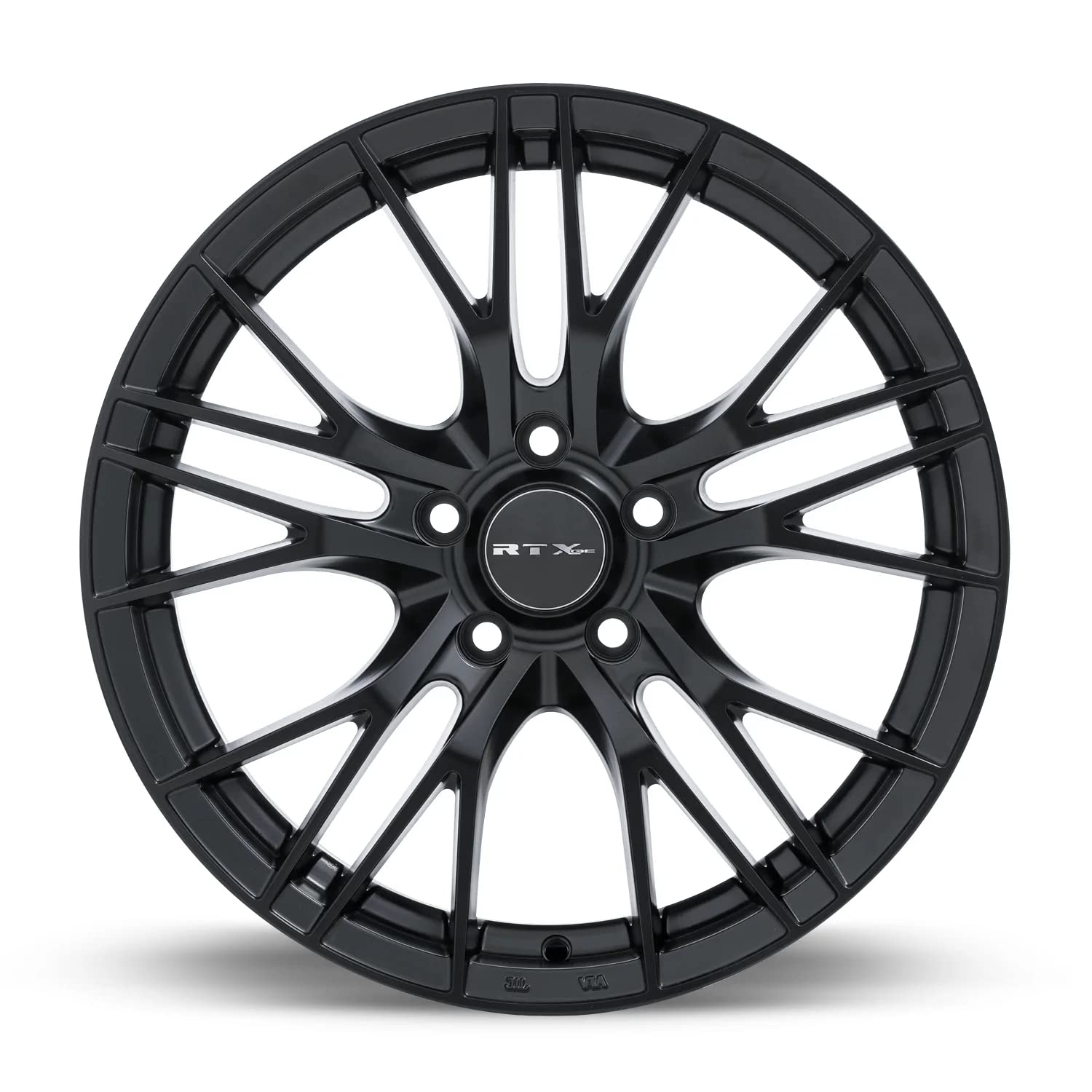 Custom RTX VERTEX Wheel - 17x7.5, 38 Offset, 5x108 Bolt Pattern, 63.4mm Hub - Satin Black Rim