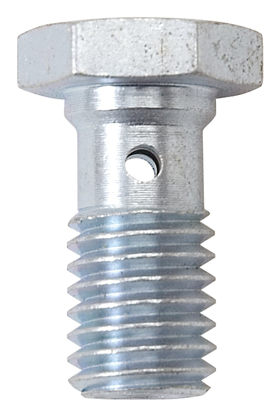 Banjo Bolt Edelbrock 640680 M10 X 1.5 Threaded Clear Zinc Plated