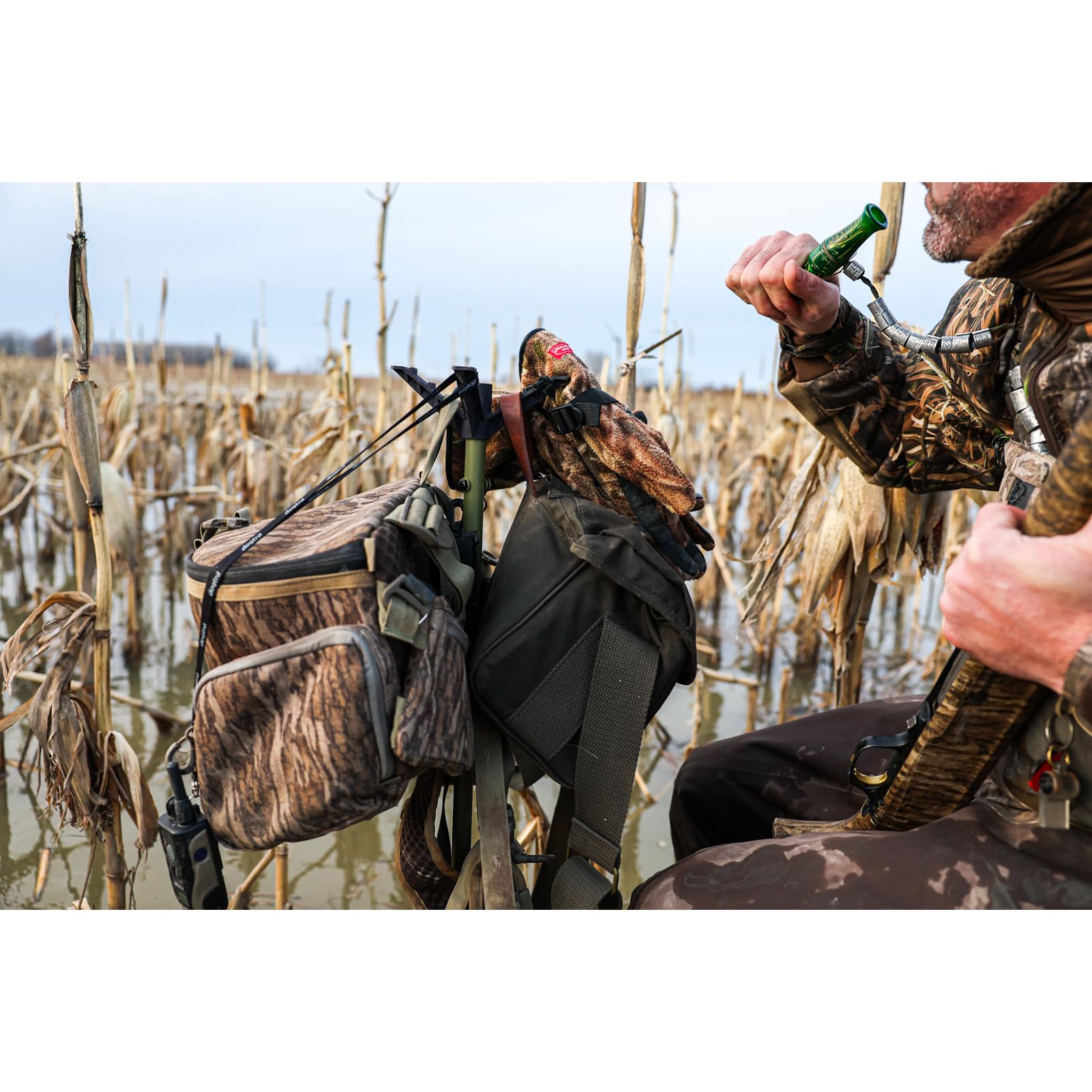 Ultimate Gear Stick Avian-X for Waterfowl Hunting - Lightweight Durable Solid Stable Adjustable OD Green Powder-Coated Stick with Carry Strap