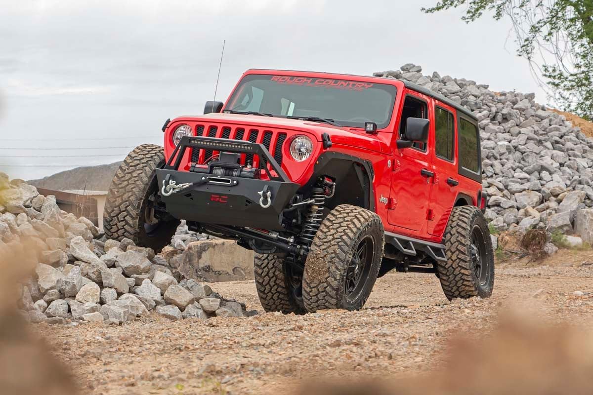 Rough Country Fender Delete Kit Front & Rear for 18-24 Jeep Wrangler JL - 10539