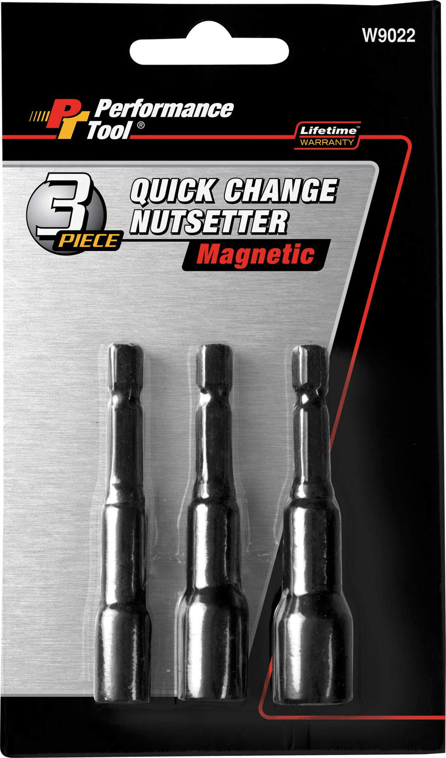 Magnetic Nut Driver Set Performance Tool W9022 with Lobular Drive, 1/4-Inch Quick Release Hex Shank, 3-Piece Set (Sizes: 1/4, 3/8 and 5/16-Inch)
