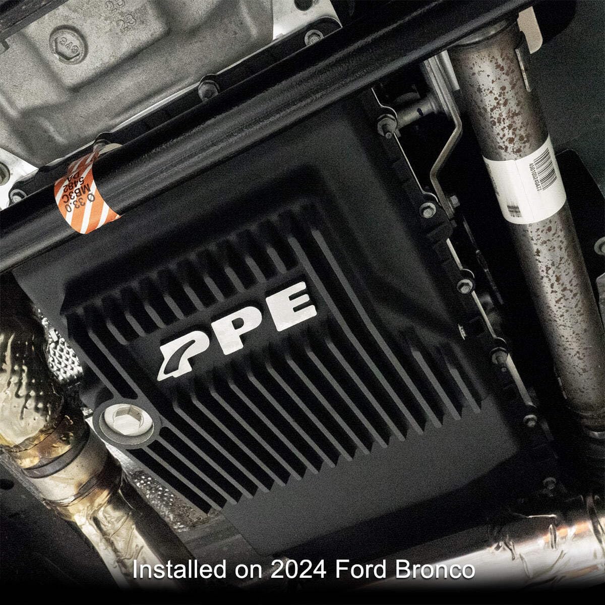 Heavy Duty PPE Cast Aluminum Deep Transmission Pan (Brushed) 328053120 Compatible with 2017+ F150 with 10R80 Transmission
