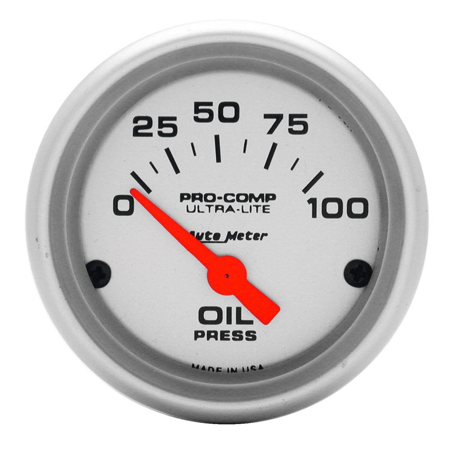 Auto Meter Ultra-Lite 4327 Electric Oil Pressure Gauge, 2-1/16 inch