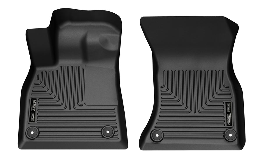 Weatherbeater Husky Liners Floor Mats | Fits 2018-2025 Audi Q5 & SQ5 (Old Body Styles) | Front Row, 1-pc Black - 15431