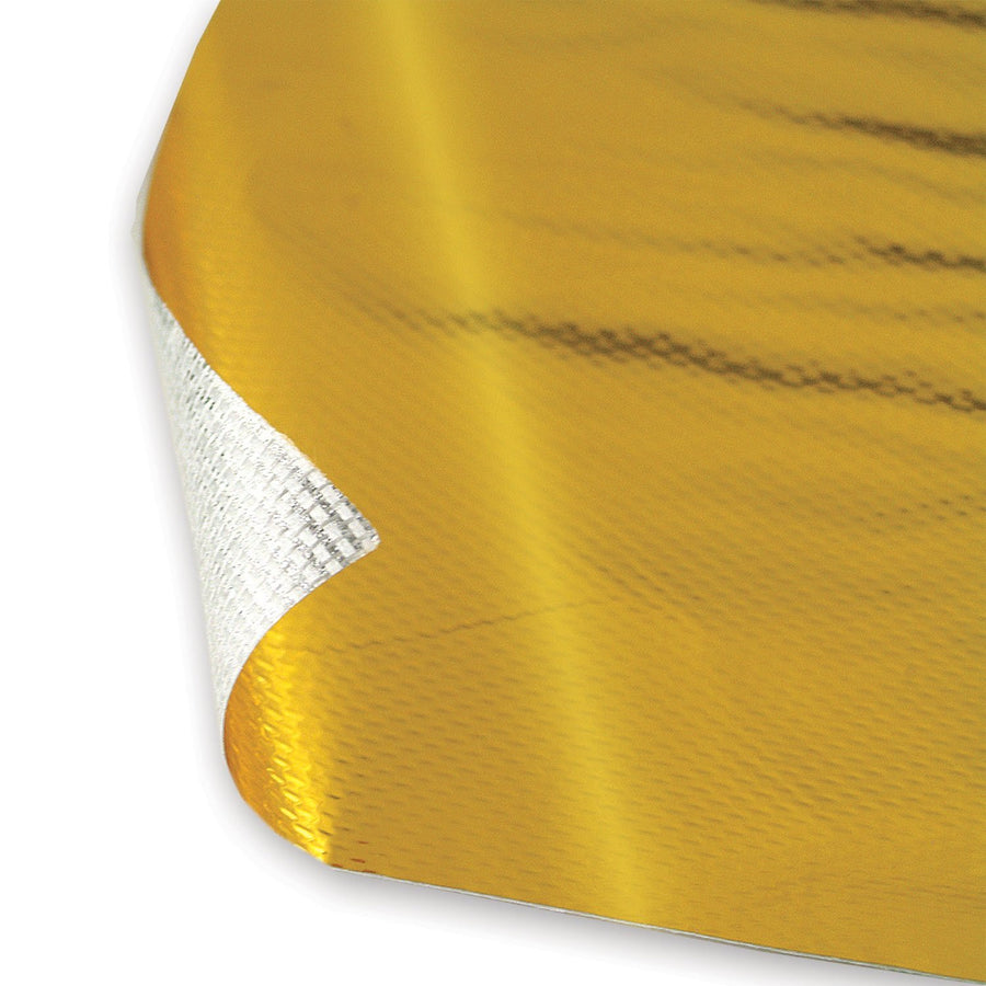 10021 Design Engineering Reflect-A-Gold 12" x 24" High-Temperature Heat Reflective Adhesive Backed Sheet