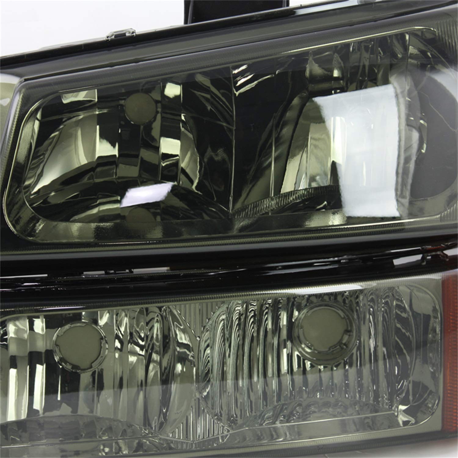 Crystal Front Headlight Kit xTune Auto Chrome/Smoked 5064523