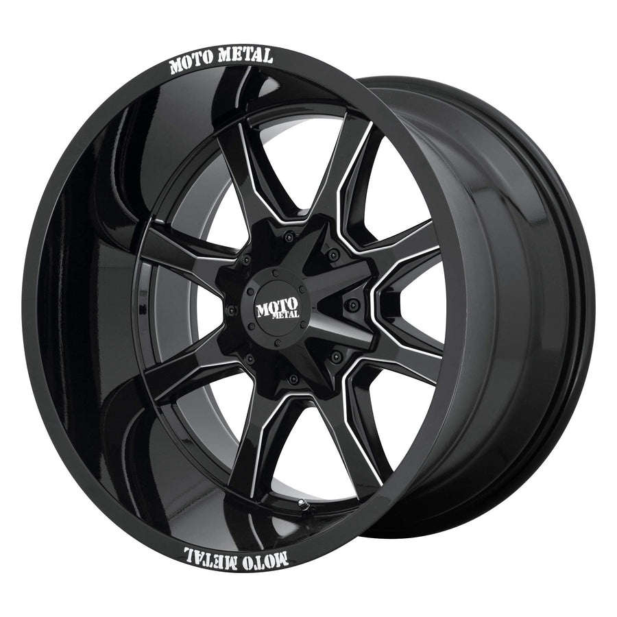 20X10 Moto Metal MO970 G-BLK MILL SPK -18MM 8X6.5 - MO970210803B18N