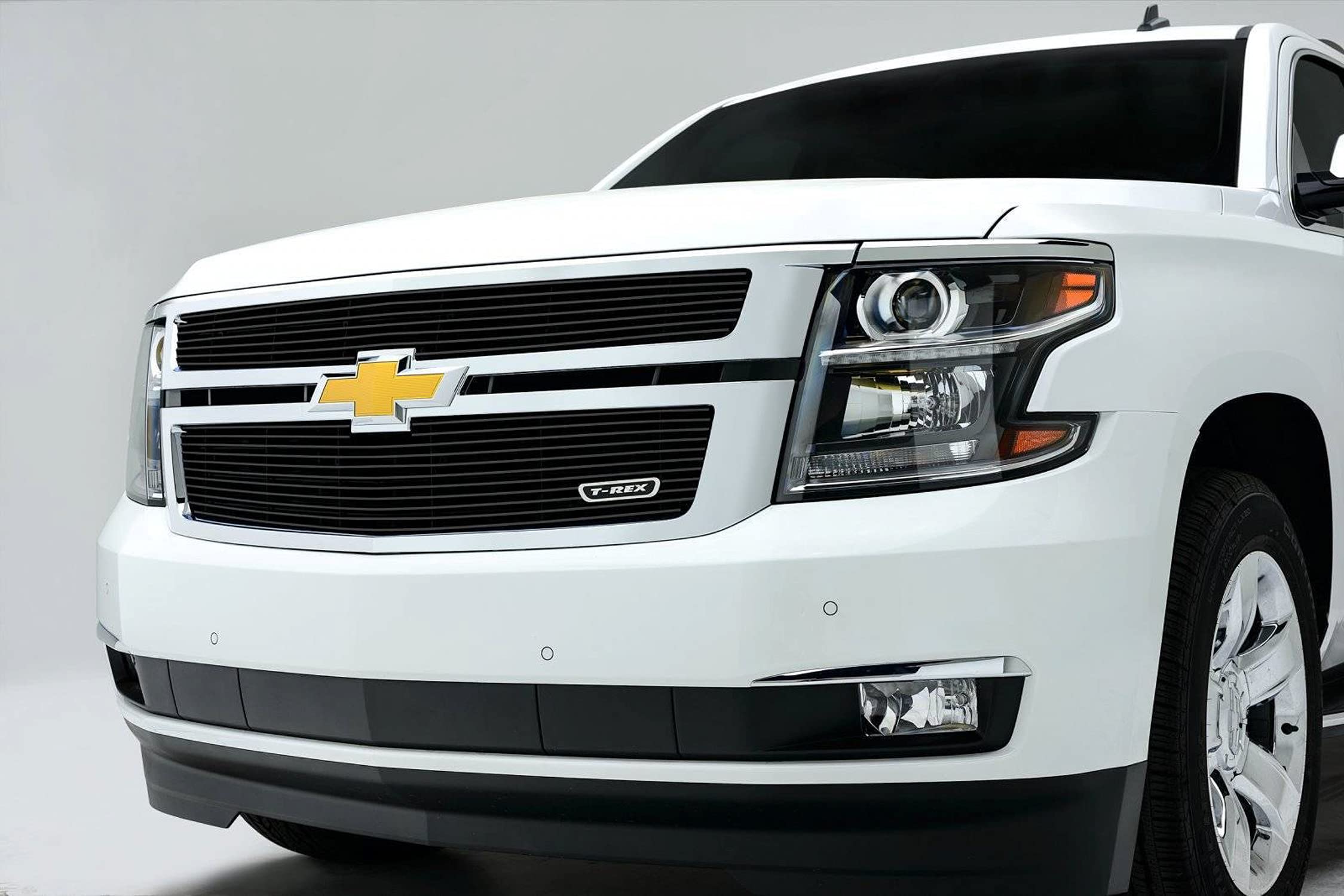 T-Rex Grilles Billet Grille, 2015-2020 Suburban, Tahoe LT, LTZ Black, 2 Pc, Overlay - PN #21055B