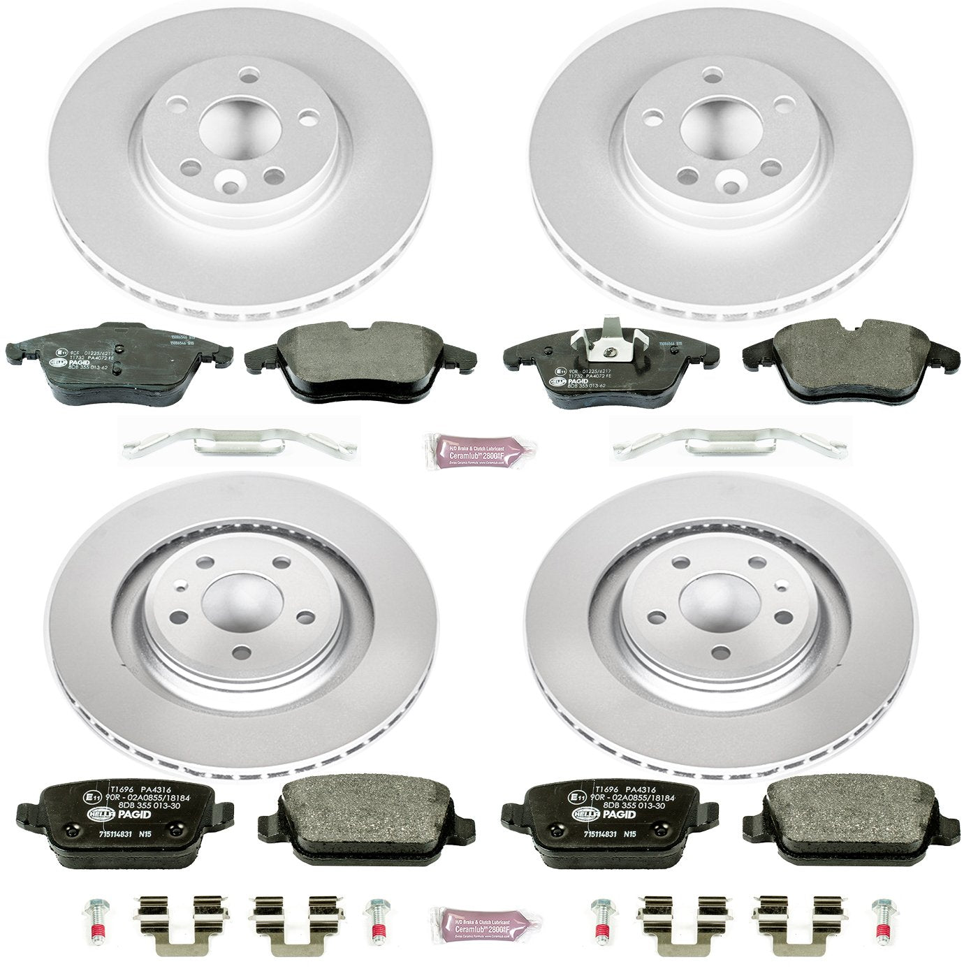 Euro-Stop Brake Kit Power Stop ESK5610 For Volvo S80 2007-2008 [Model Specific]