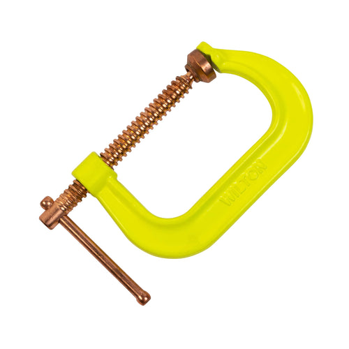 Wilton Hi-Vis Spark-Duty C-Clamp, 4" Opening, 3-1/4" Throat, 6200 Lbs. Clamping Force (Model 404CS)