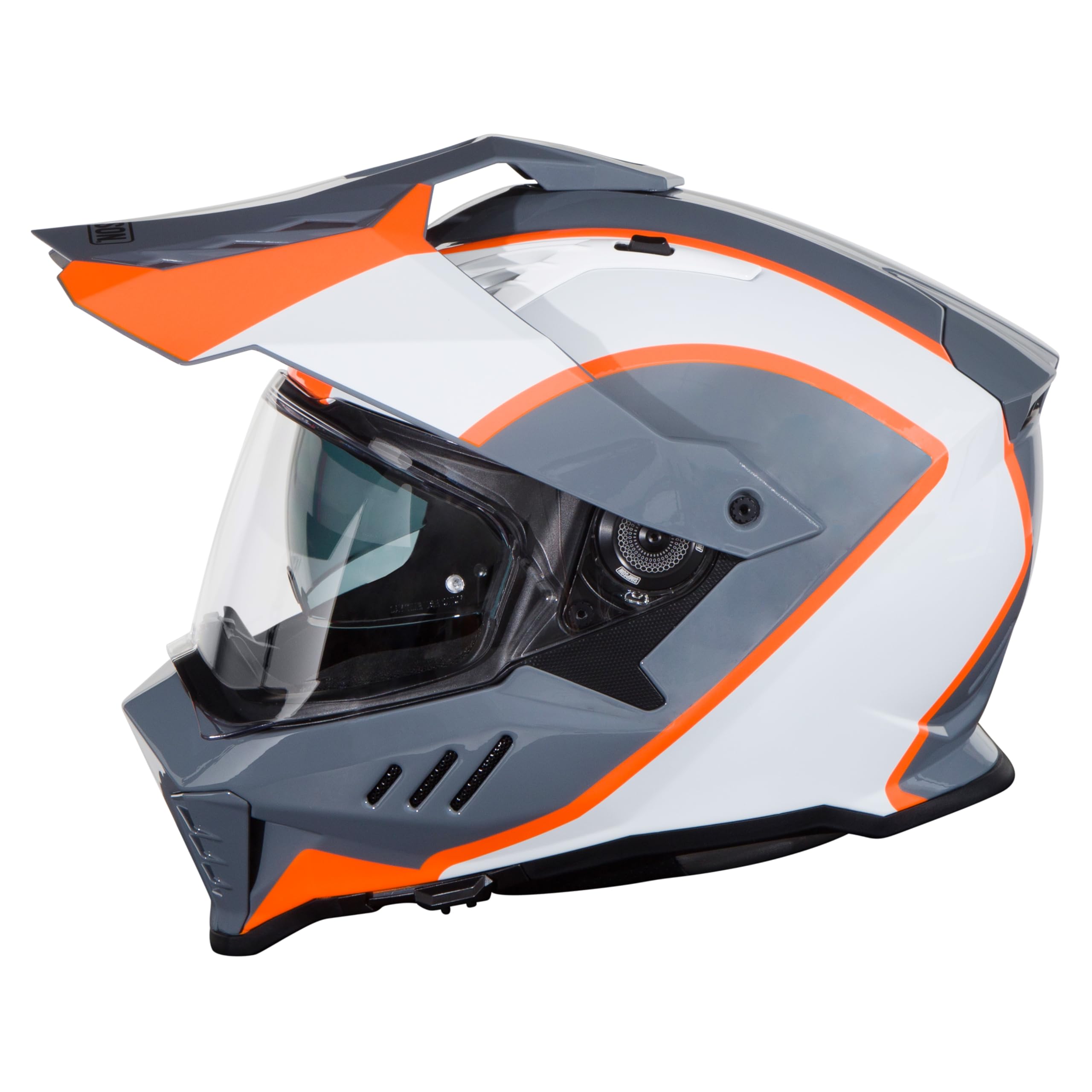 Simpson Bandit Xcursion Motorcycle Helmet - BC Orange - XL | Off Road Dirt Bike UTV Motocross ATV | Full Face | Removable Peak | Clear Pinlock Anti-Fog Visor Shield | DOT ECE Certified (XBBAOWXL)