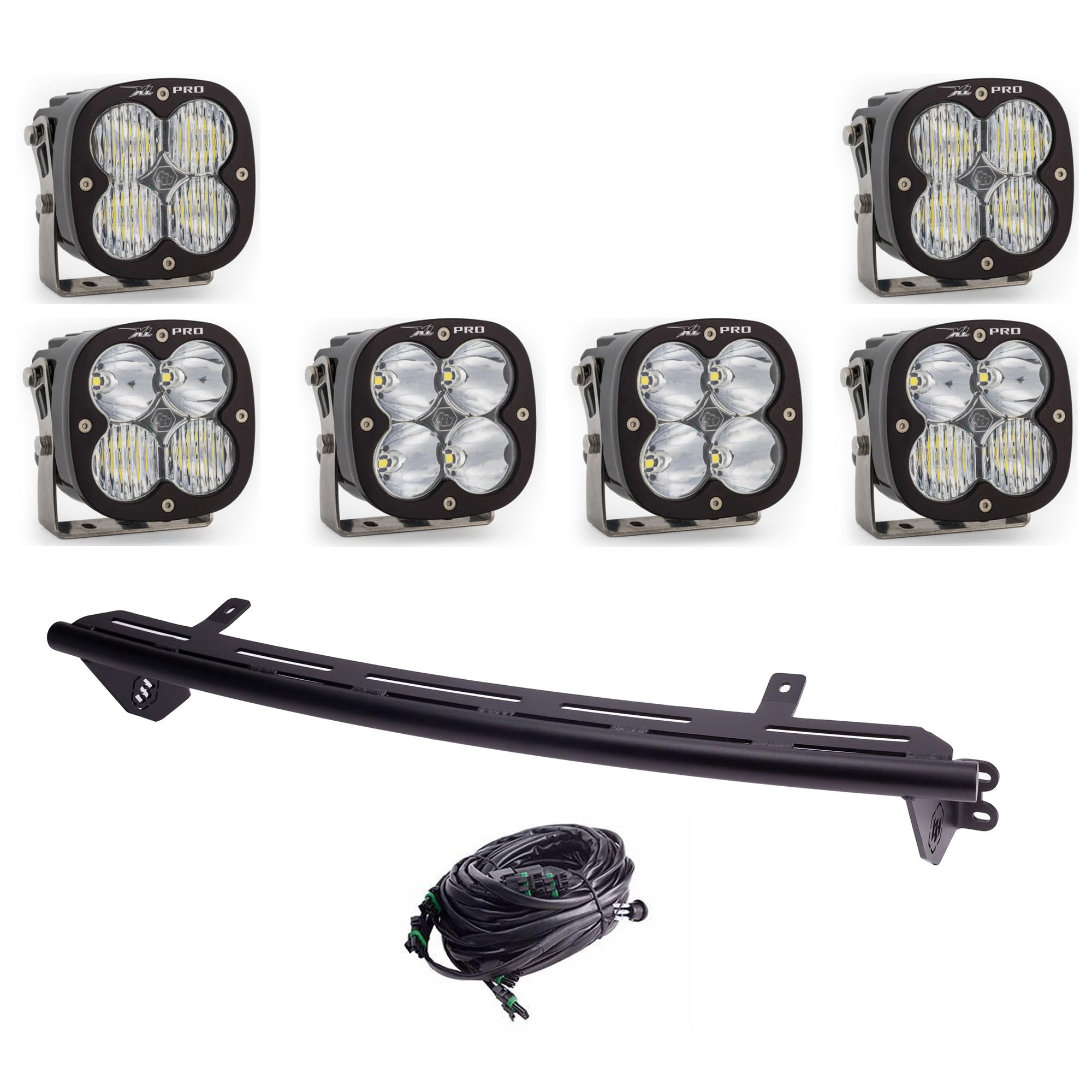 Baja Designs Bull Bar Light Kit XL Pro LED for Ford F-250/350 2023+ with Toggle - (Multi-Pattern - Clear)