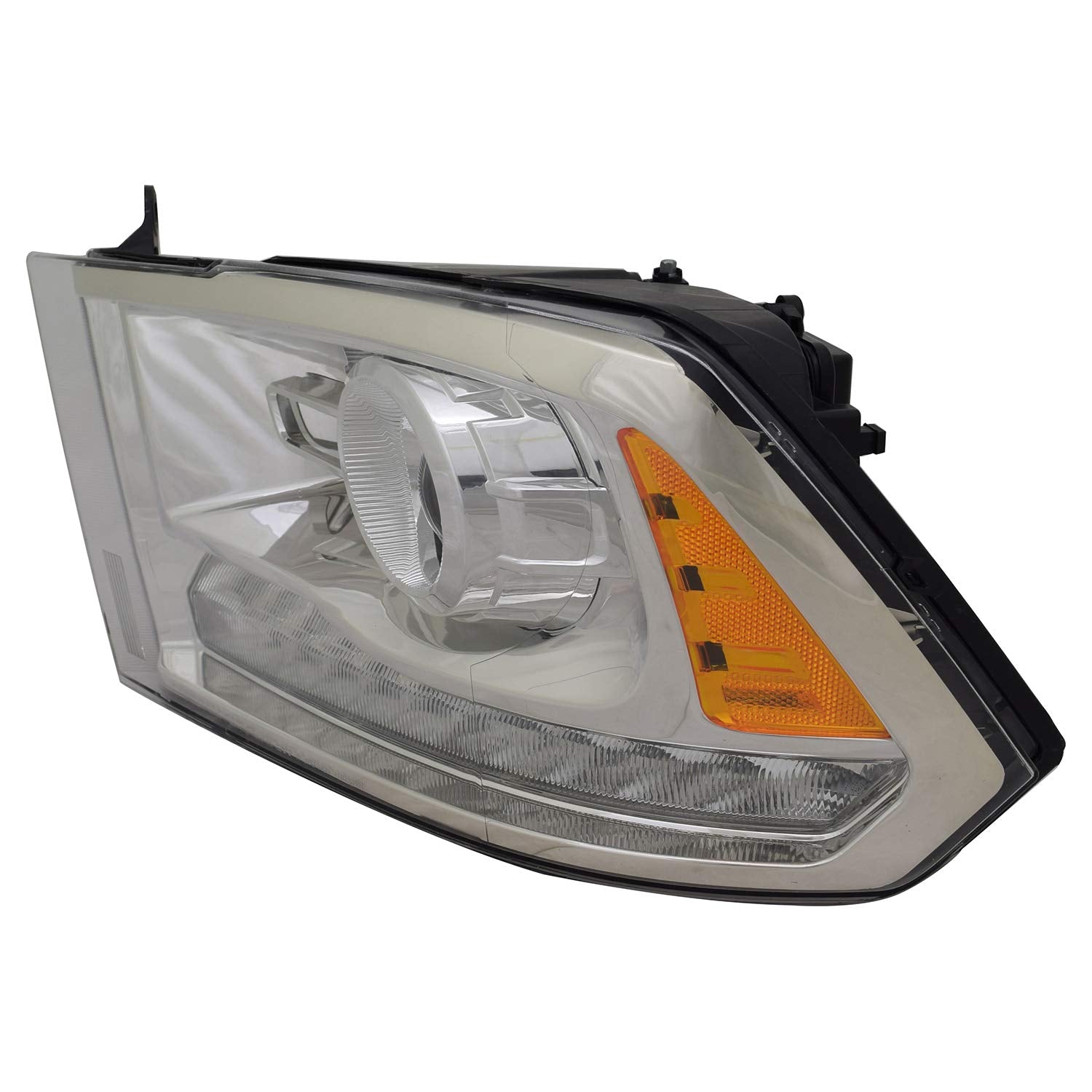 Left TYC Headlight Assembly Compatible with 2013-2015 Dodge Ram 1500 Pickup