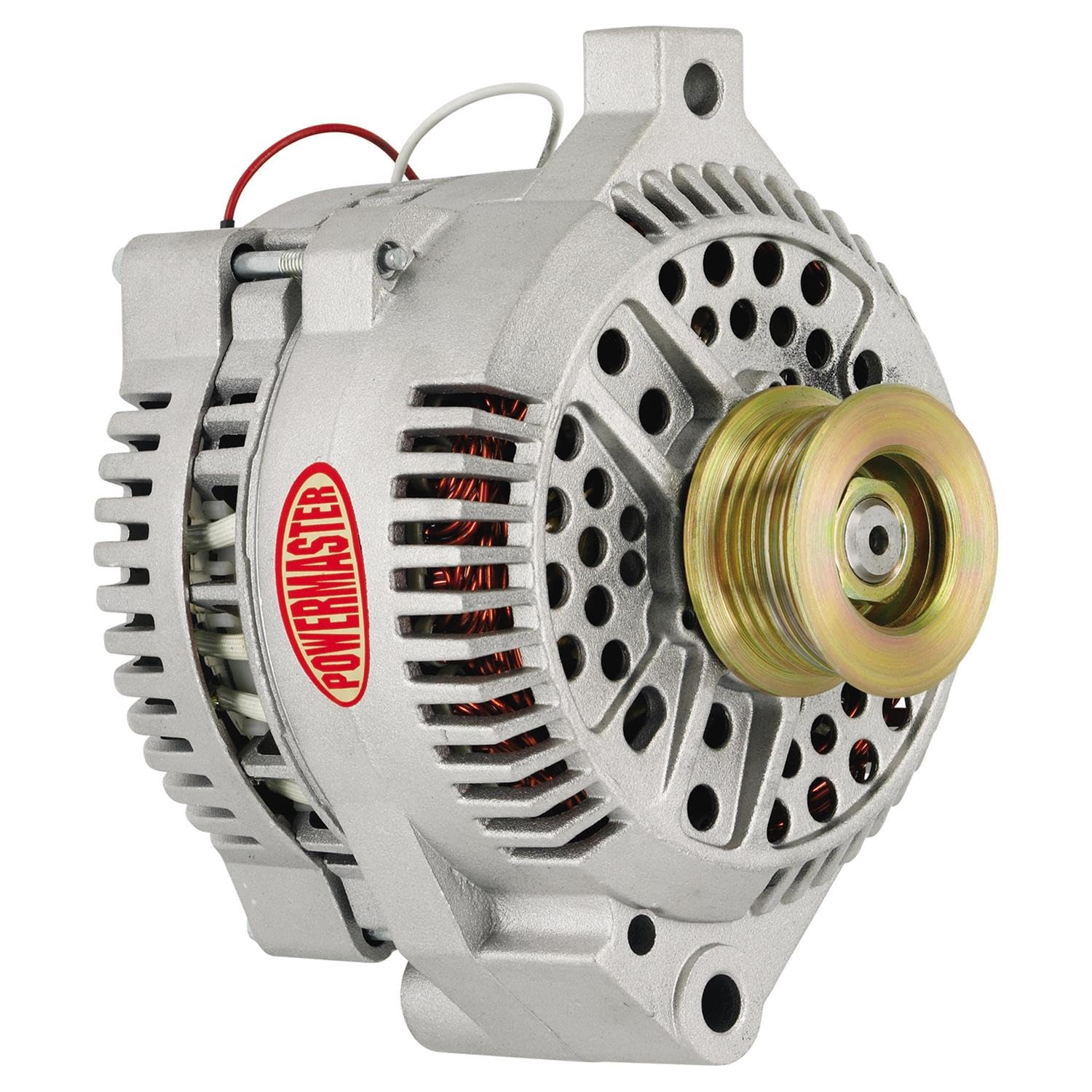 Alt Ford Powermaster 3G Natural 140A 6 grv Pulley Large Frame Str MTG Unthreaded MTG Ear 1-Wire
