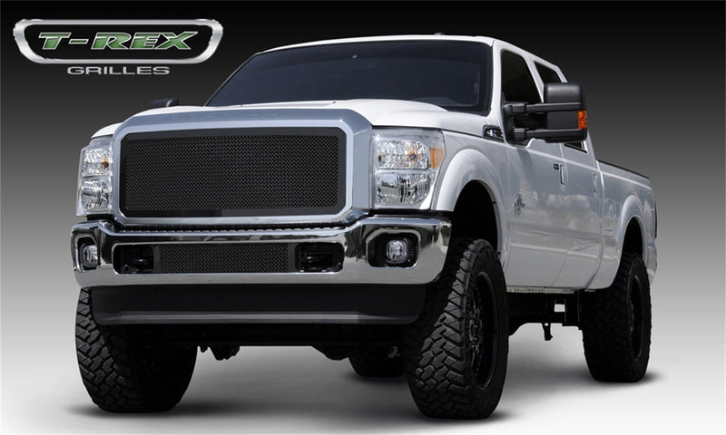 2011-2016 Super Duty T-Rex Grilles Upper Class Series Main Grille, Black, 1 Pc, Insert - PN #51546