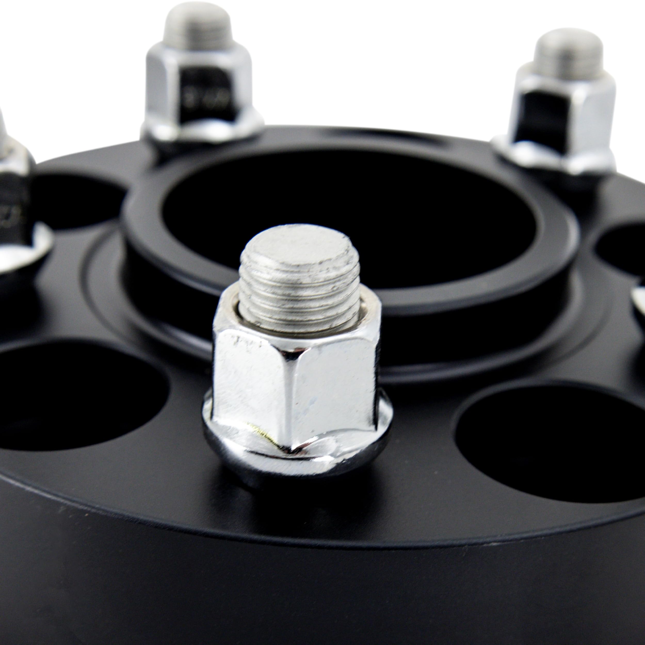 Mishimoto 5x114.3 Wheel Spacers, 64.1 Center Bore, M14x1.5, 15mm Thick, Black