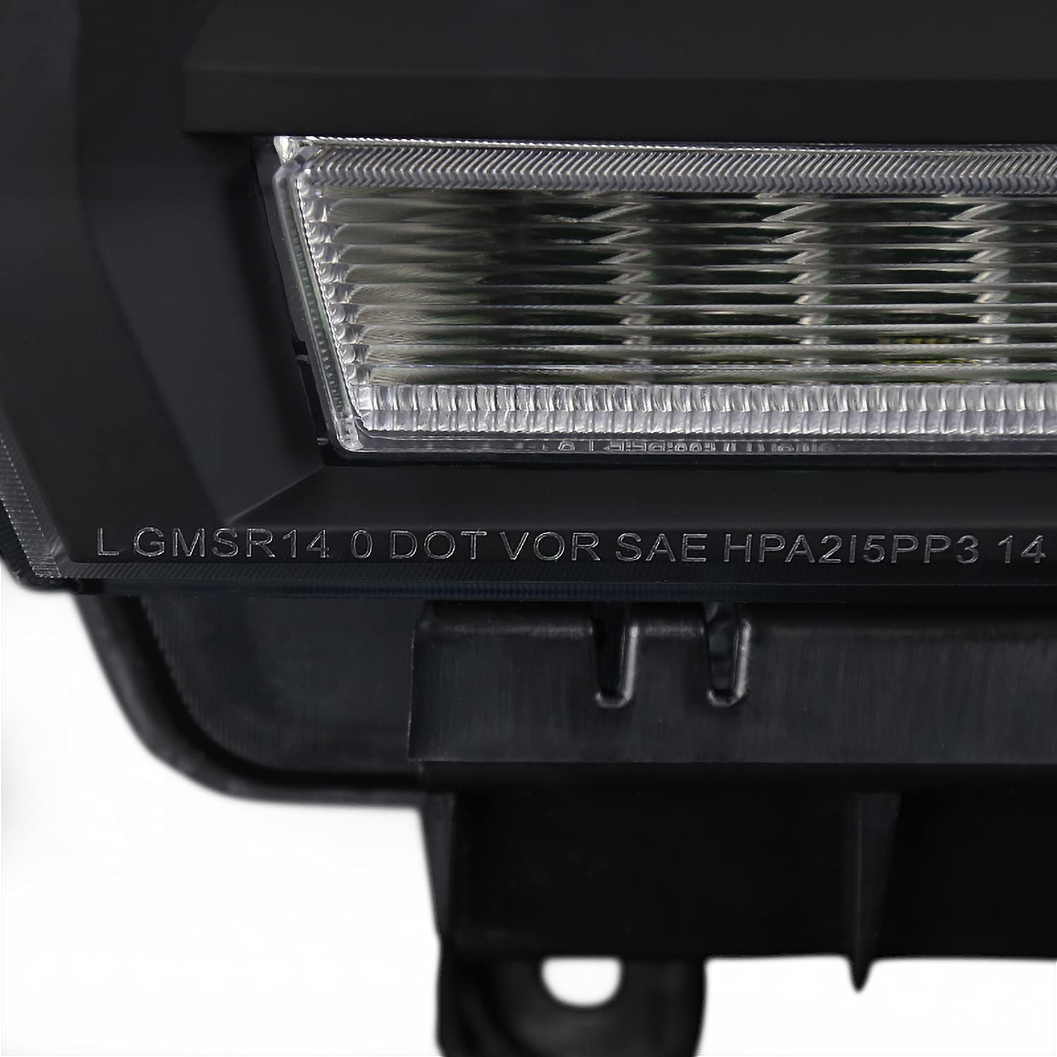 Black Projector Headlights w/LED DRL Strip SPEC-D TUNING Compatible with 2014-2018 GMC Sierra 1500, 2500, 3500, Base/Denali/SLE/SLT, Left + Right Pair Headlamps Assembly