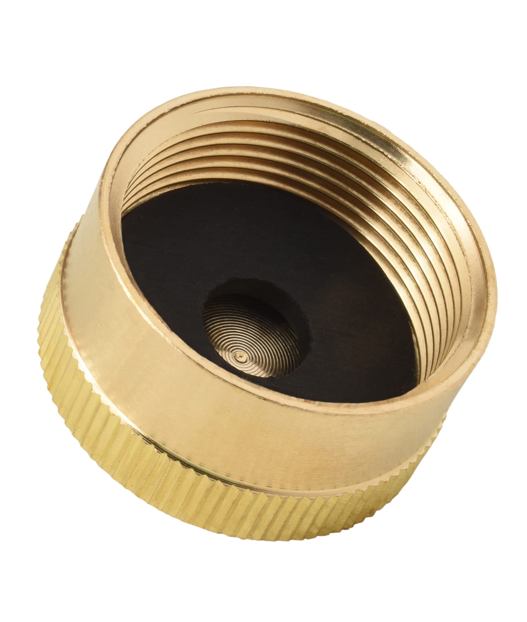 Flame King 4-Pc Universal Solid Brass Caps for 1LB Propane Bottle Gas Tank Cylinders AB228