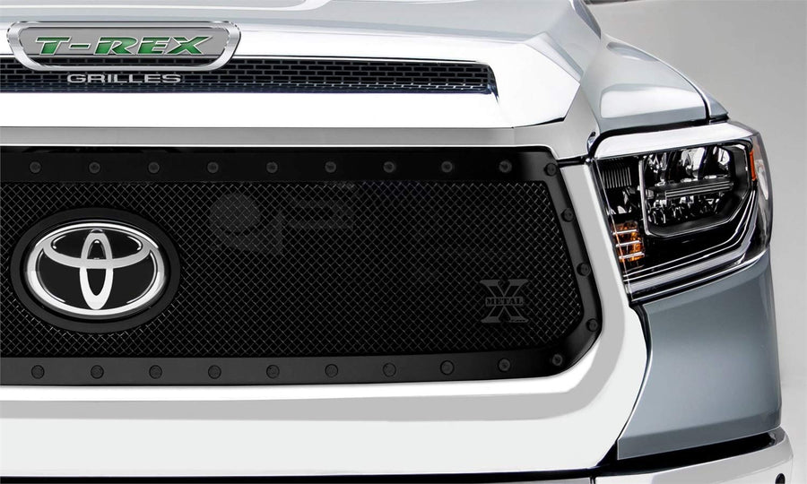 T-Rex Grilles Stealth X-Metal Grille 2018-2021 Tundra, Black, 1 Pc, Replacement, Black Studs, Does Not Fit Vehicles with Camera - PN No. 6719661-BR
