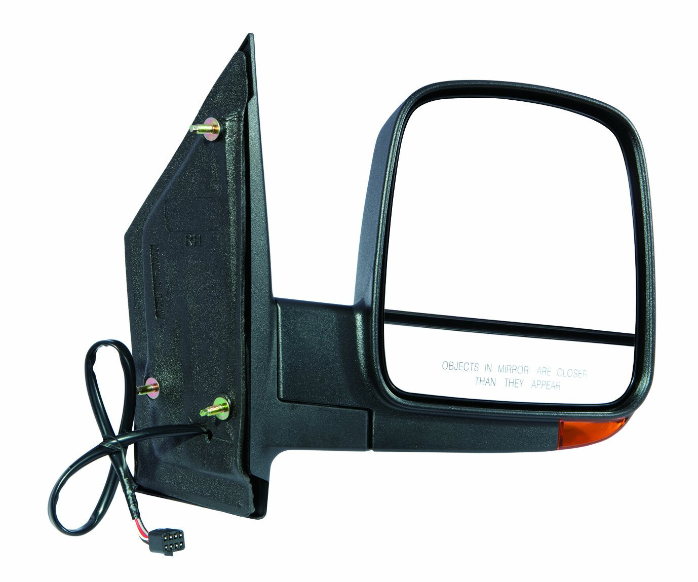 Chevy Express/GMC Savana Passenger Side Textured Heated Power Mirror with Turn Signal DEPO 335-5429R3EFH2