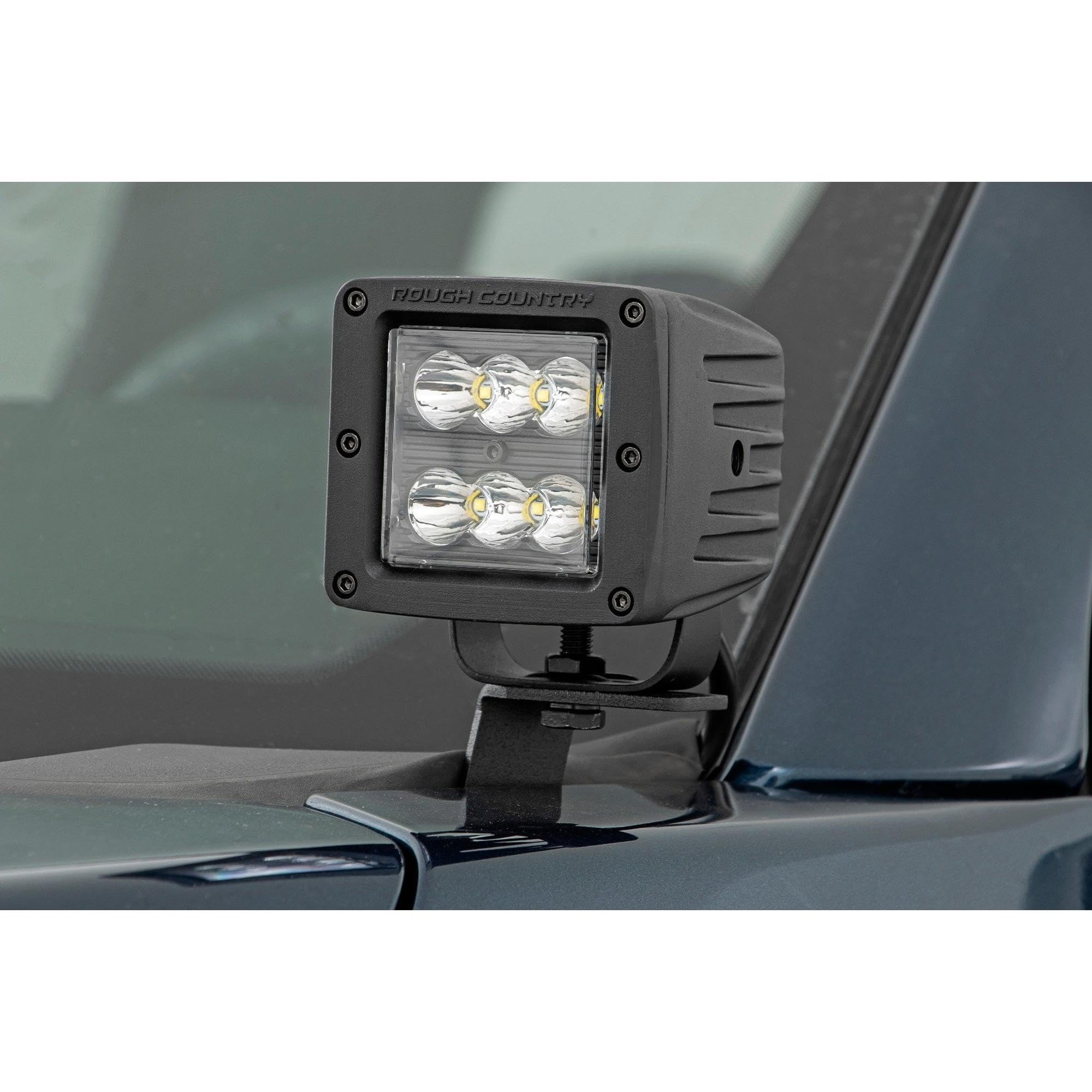 Rough Country LED Ditch Light Kit for F-150 Ford (2015-2025)/F-150 Lightning (2022-2025) - 80W Dual 2" Spectrum Series Lights, 9600 Lumens, Combo Spot & Flood Beam