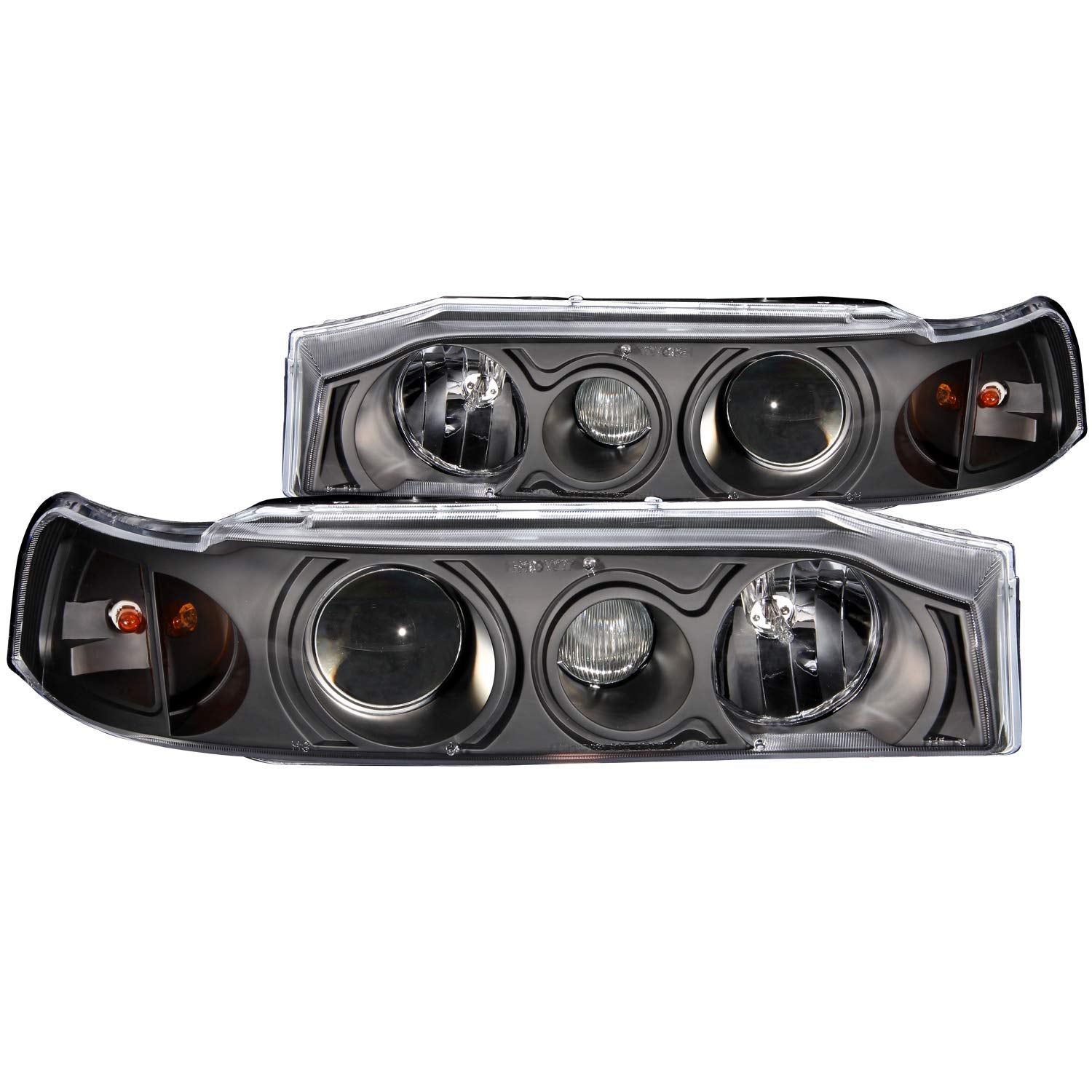 Honda Accord Anzo USA 121048 Projector 1Pc with Halo Black Headlight Assembly - (Sold in Pairs)