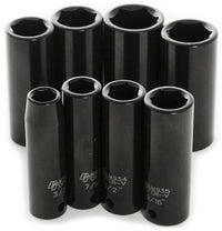 8 pc. Performance Tool 3/8" Dr. SAE Deep Impact Sockets - M594DB