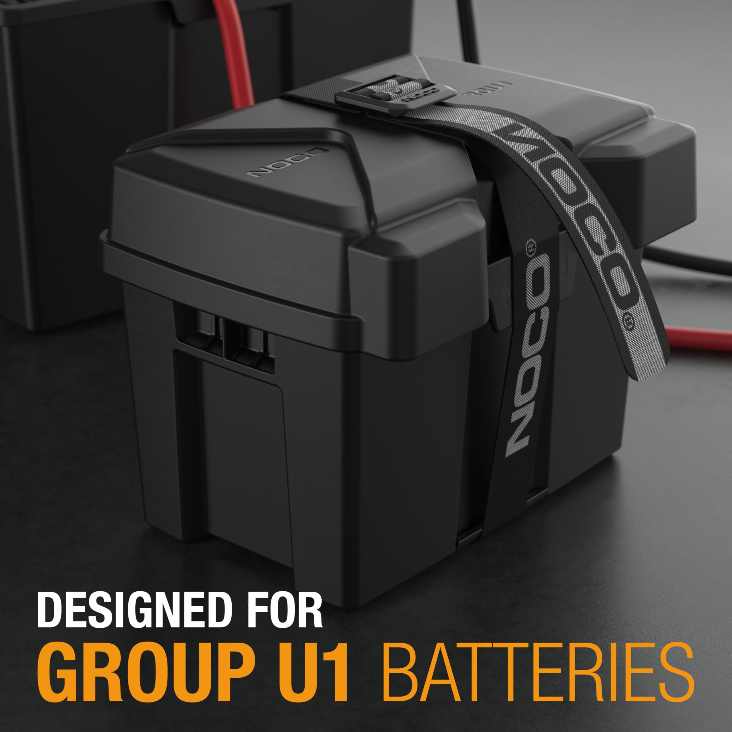 BGU1 NOCO Snap-Top Battery Box, Group U1 12V Battery Box for Lawn and Garden, Generators, Gate Openers and Equipment