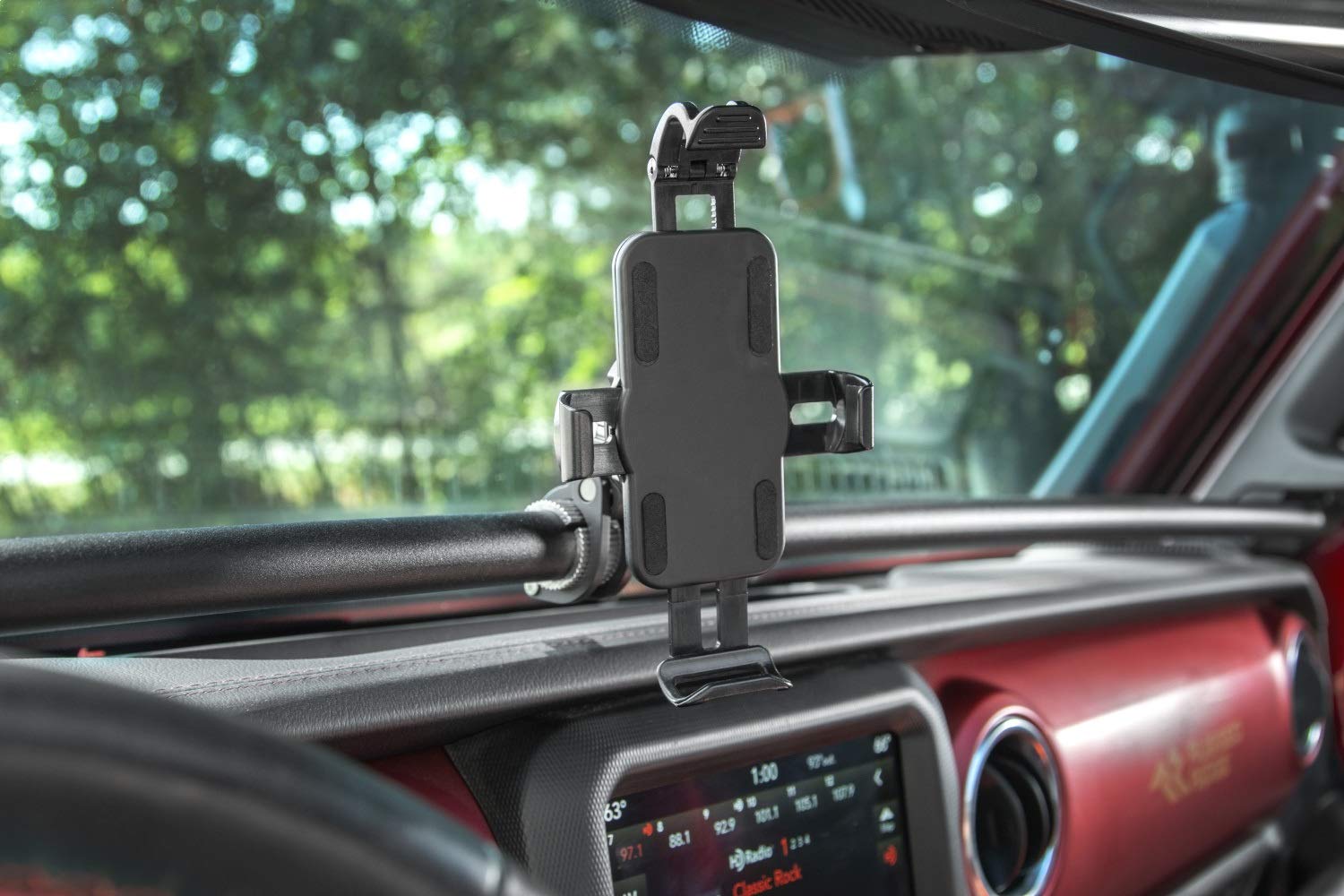 Rugged Ridge Phone Mount Universal | Thermoplastic Olefin (TPO), Black | 13551.37 | Fits zNONE