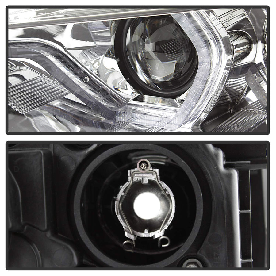 BMW F30 3 Series Spyder 5084354 2012-2014 4DR Projector Headlights - LED DRL - Chrome