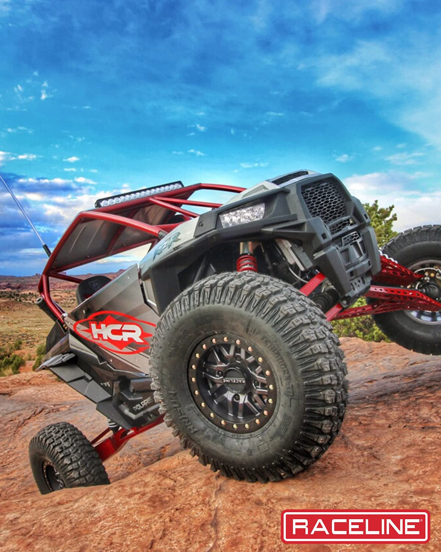 Raceline A91G Wheels RYNO UTV/ATV Gun Metal W/Black Ring 15x7" 4x137", 10 mm offset/(4.39"B/S)