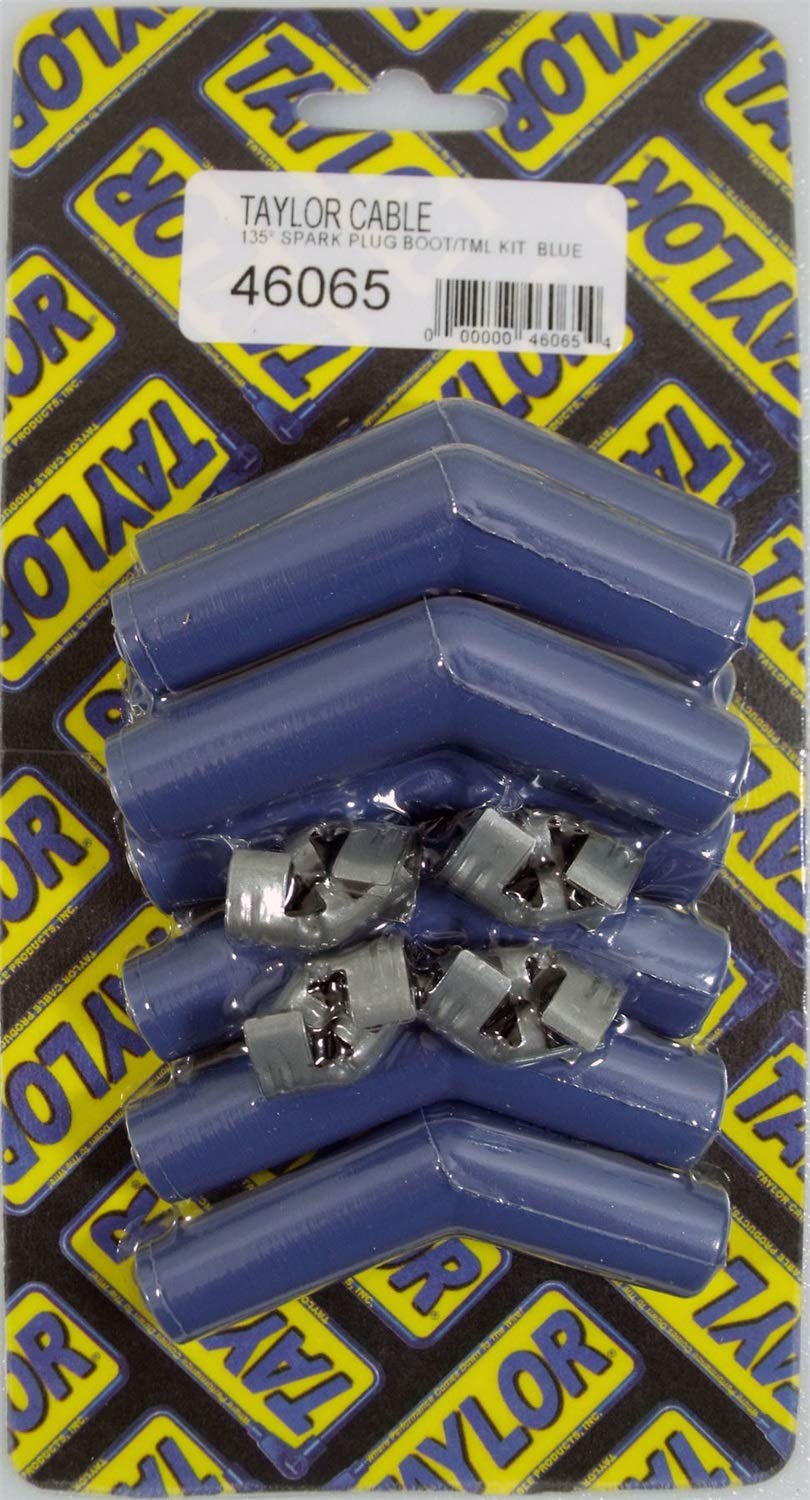 Blue Spark Plug Boot Taylor Cable 46065 with Terminal Kit - Pack of 8