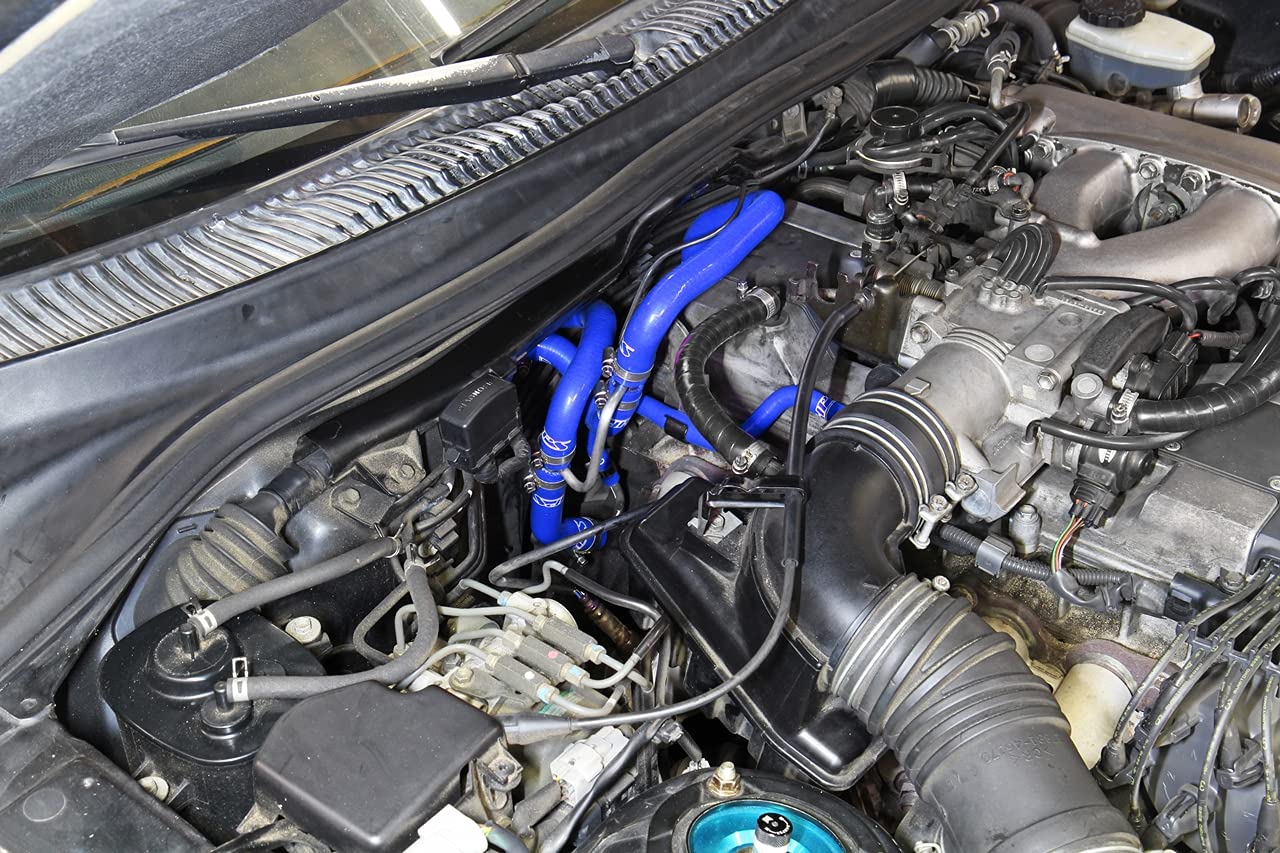 3-ply HPS Blue Reinforced Silicone Heater Coolant Hose Kit 57-2014-BLUE