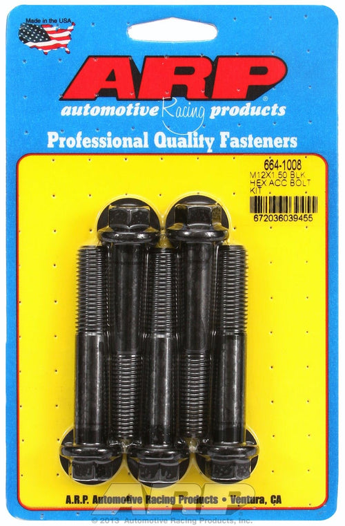 Hex ARP (664-1008) Oxide Bolt, Black