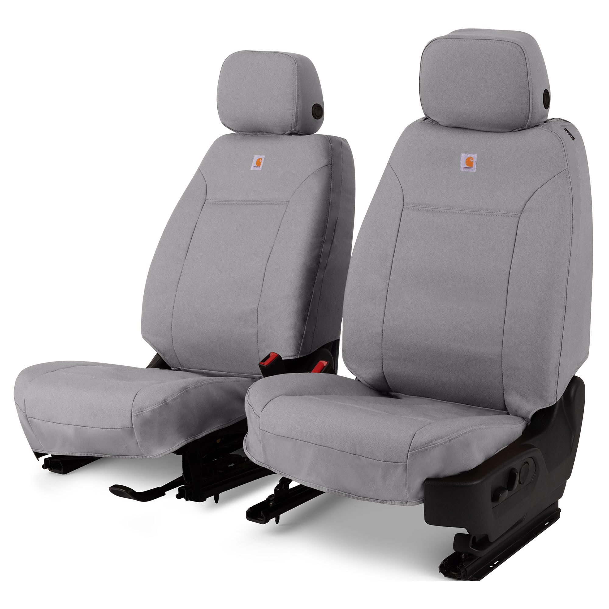 Covercraft Custom Seat Covers Carhartt SeatSaver | Fits 2023-2025 Ram ProMaster 1500/2500/3500 | 1st Row Bucket Seats, Duck Weave Gravel