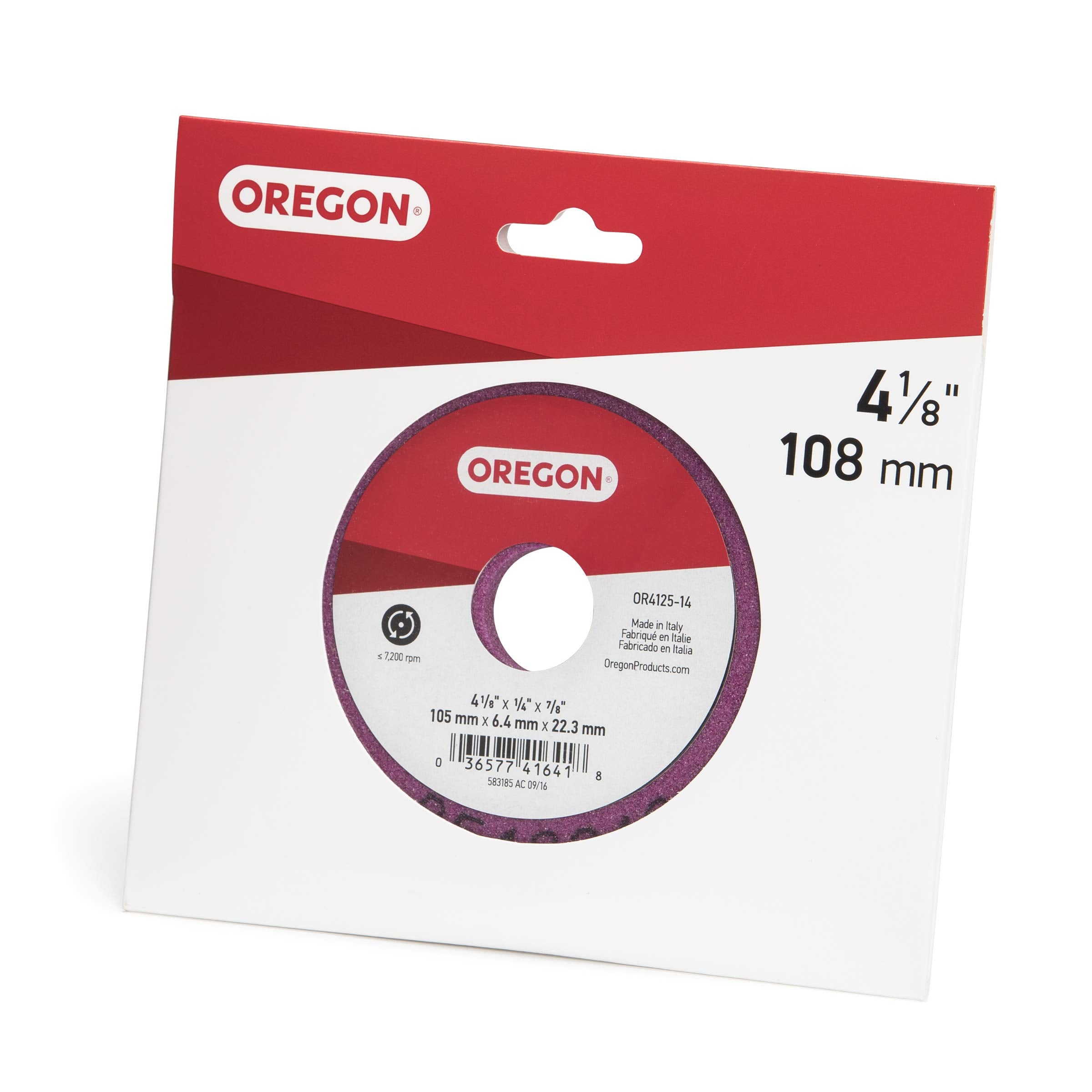 Oregon Grinding Wheel OR4125-14A for Saw Chain, 4-1/4-Inch by 1/4 Inch