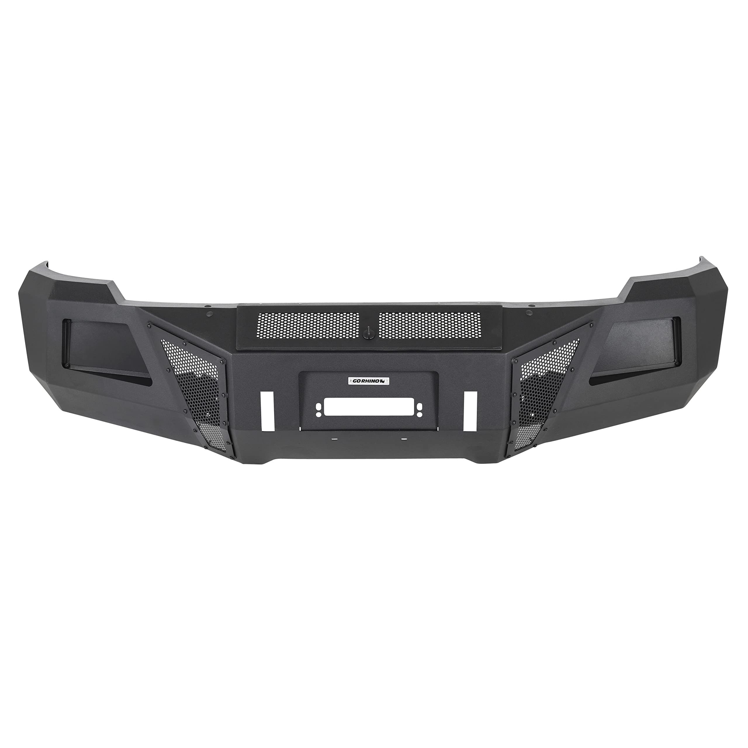 Go Rhino Front Bumper BR11 | Mild Steel, Textured Black | 24177T | Fits 2011-2014 Chevrolet Silverado 2500 HD, 3500 HD