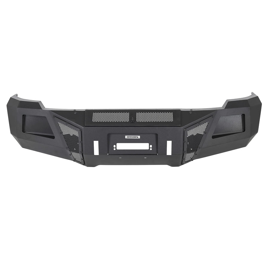 Go Rhino Front Bumper BR11 | Mild Steel, Textured Black | 24177T | Fits 2011-2014 Chevrolet Silverado 2500 HD, 3500 HD