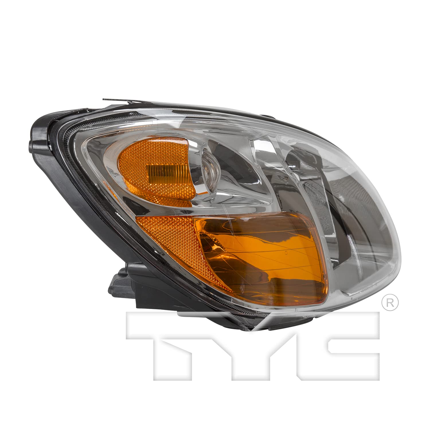 Right TYC Headlight Assembly Compatible with 2007-2009 Kia Spectra