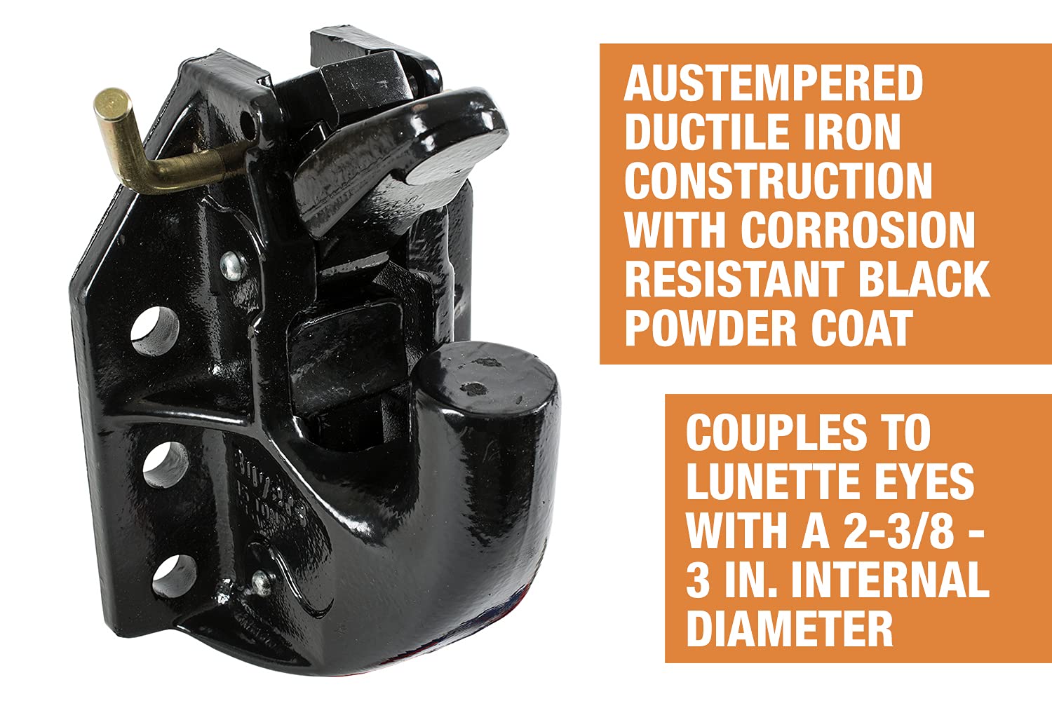 Pintle Hook Buyers Products P45AC6 45 Ton Air Compensated, 6-Hole Mount