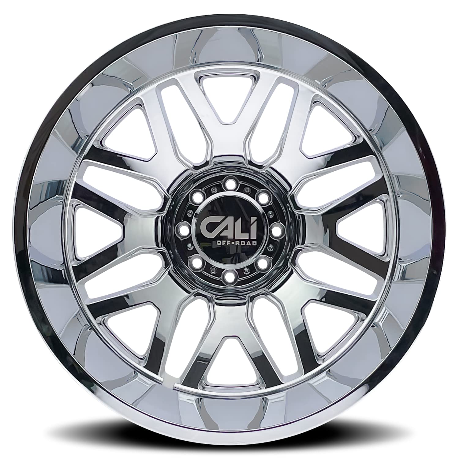 9115D INVADER DUALLY Black Wheel with Chrome Generic (22 x 8.25 inches /0 x, 0 mm Offset)