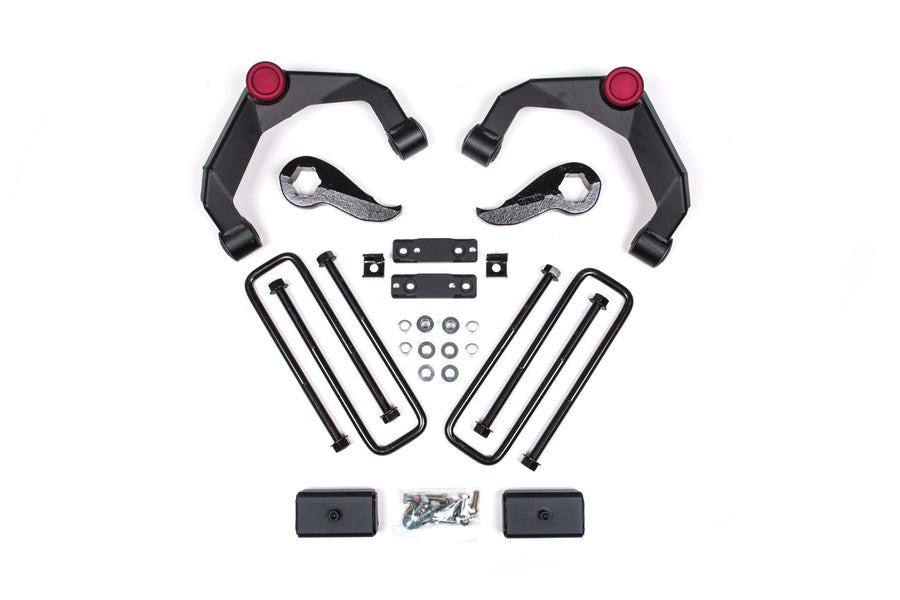Zone Offroad 2020-2024 Chevy Silverado/GMC Sierra ZONC48 2500/3500 HD/Denali; 2024 Silverado 1500 LT 4WD | 3 in Full Suspension Adv. Ser. Lift Kit | No OL Springs | No Shocks
