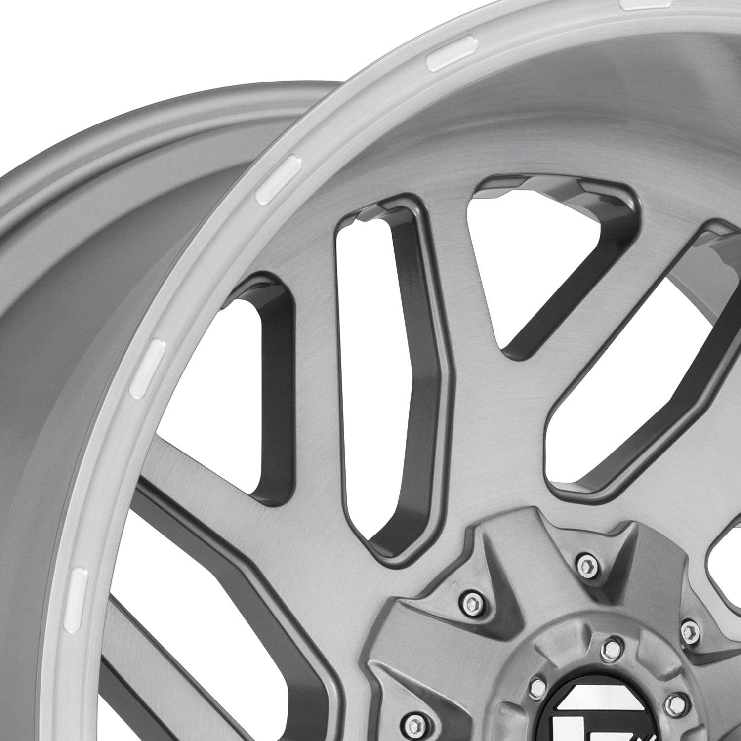 D715 Fuel Triton 1Pc Custom Wheel - 26X12, -44 Offset, 8X165.1 Bolt Pattern, 125.1Mm Hub - Platinum Rim