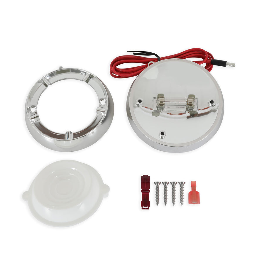Concours Scott Drake Chrome Dome Lamp Assembly Compatible with 1965 Ford Mustang, Model C0AF-13A719-B