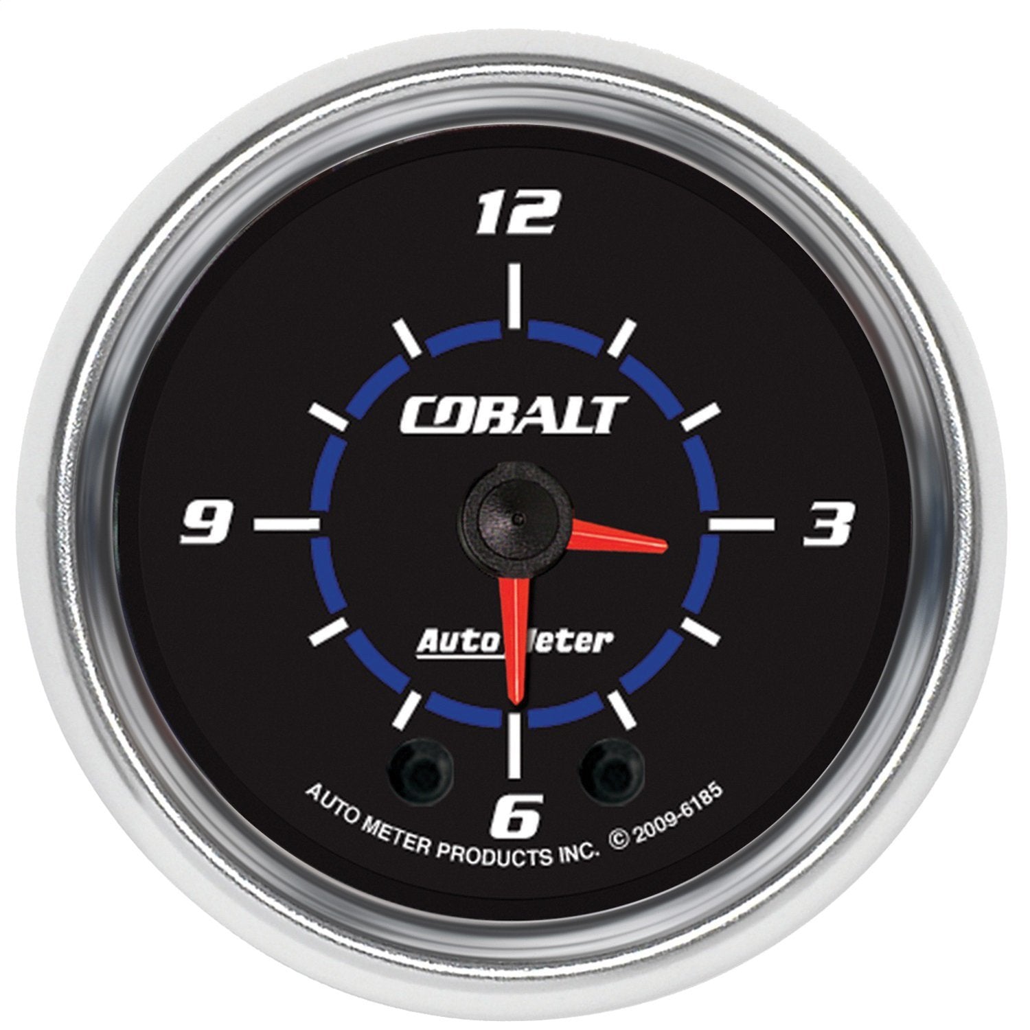 Cobalt Auto Meter 6185 2" Analog Illuminated Clock Gauge